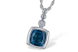 C208-21378: NECK 1.50 LONDON BLUE TOPAZ 1.54 TGW
