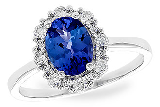 C291-86897: LDS RG 1.02 TANZANITE 1.30 TGW (8x6 OVAL)