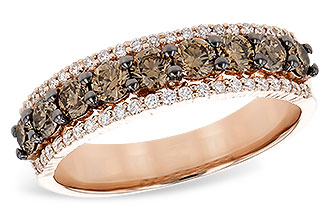 D290-98715: LDS WED RG .80 TW BROWN DIAS 1.00 TW