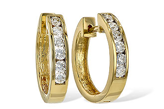 G019-11451: EARRINGS .50 TW