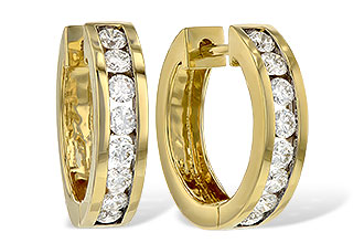 H019-11442: EARRINGS 1 CT TW