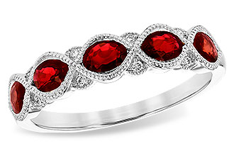 H208-25914: LDS WED RG 1.00 RUBY 1.04 TGW