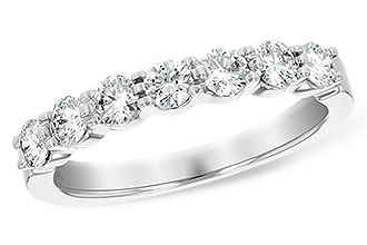 L110-96905: LDS DIA WED RG .75 TW (7 STONES)