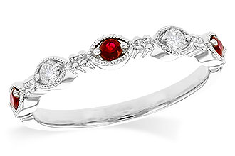 L291-84178: LDS WED RG .14 TW RUBY .23 TGW